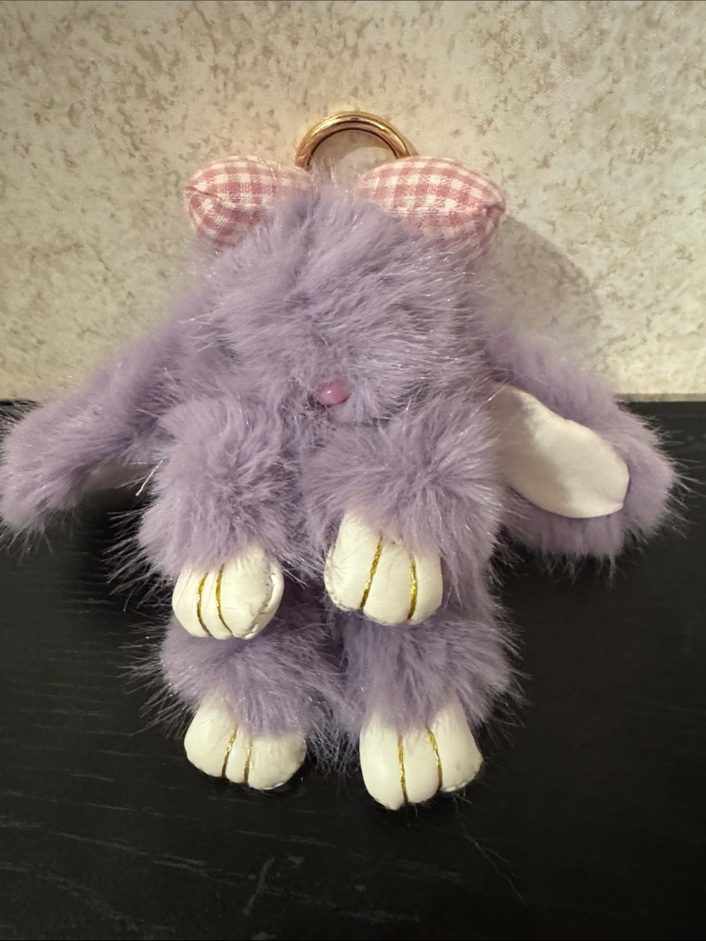 Plush Bunny Keychain/bag charm - Lavender Accessory